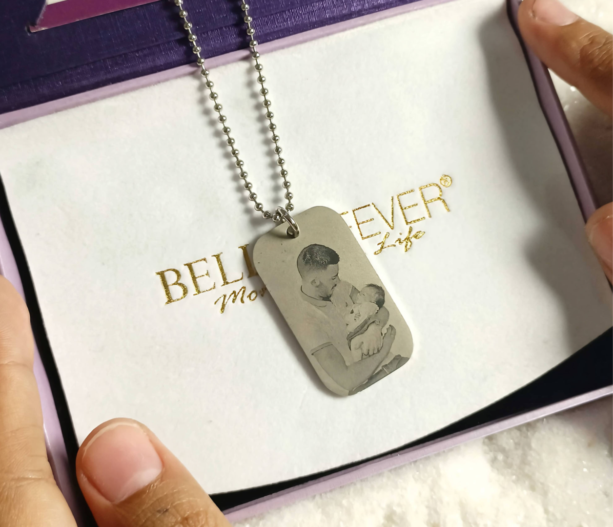 Custom Photo Dog Tag Necklace